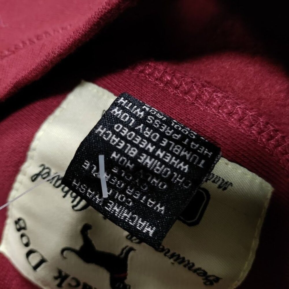 NWT The Black Dogs Mens XS Classic Heavyweight Crew Neck Graphic Sweatshirt Burg - Picture 9 of 13